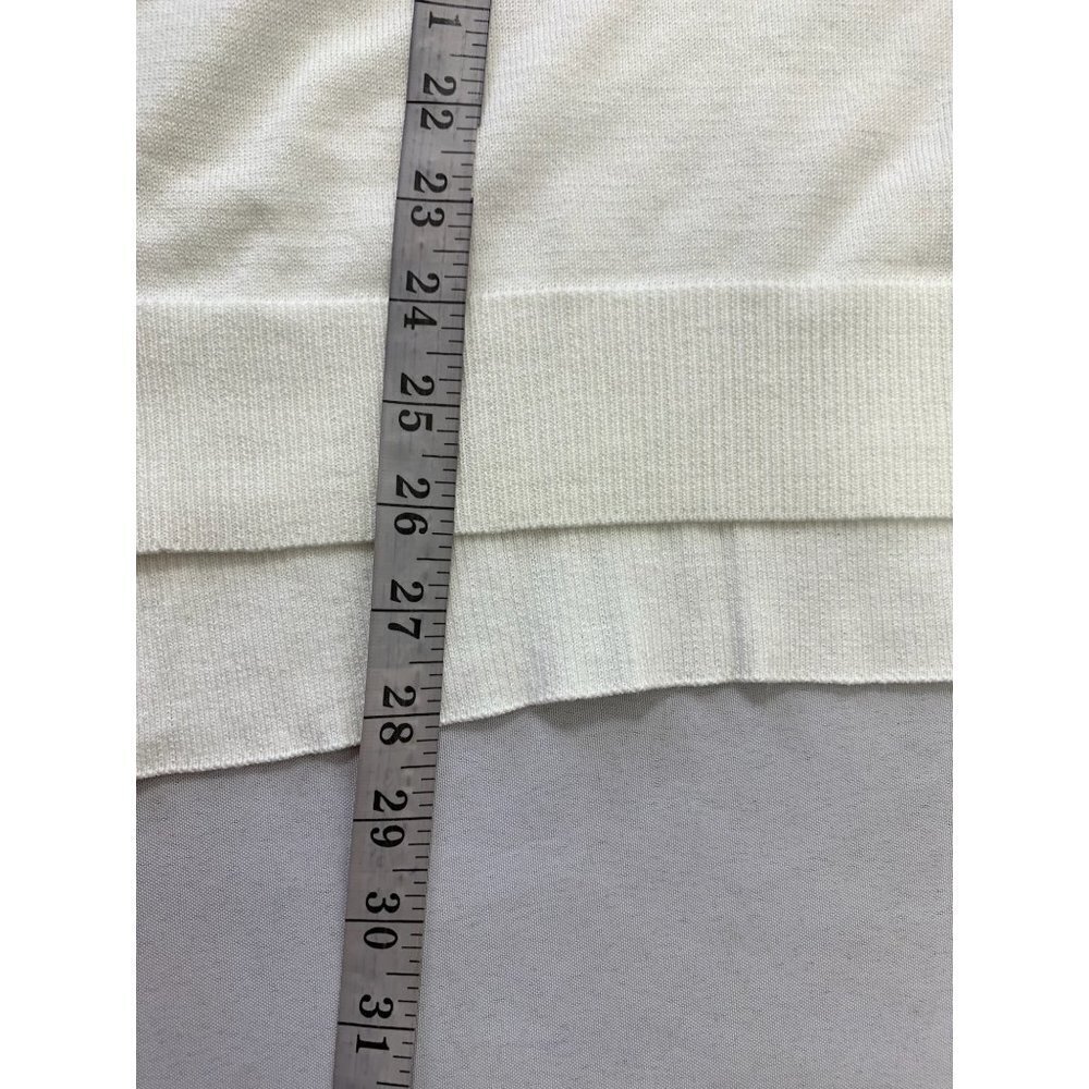 Dressbarn Women's White V-Neck Top - Picture 5 of 7